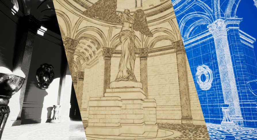 12x Outline and Hand Drawing Post Process Filter Pack