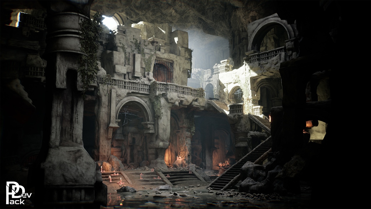Cave Ruins / 47 Assets (all ver.)