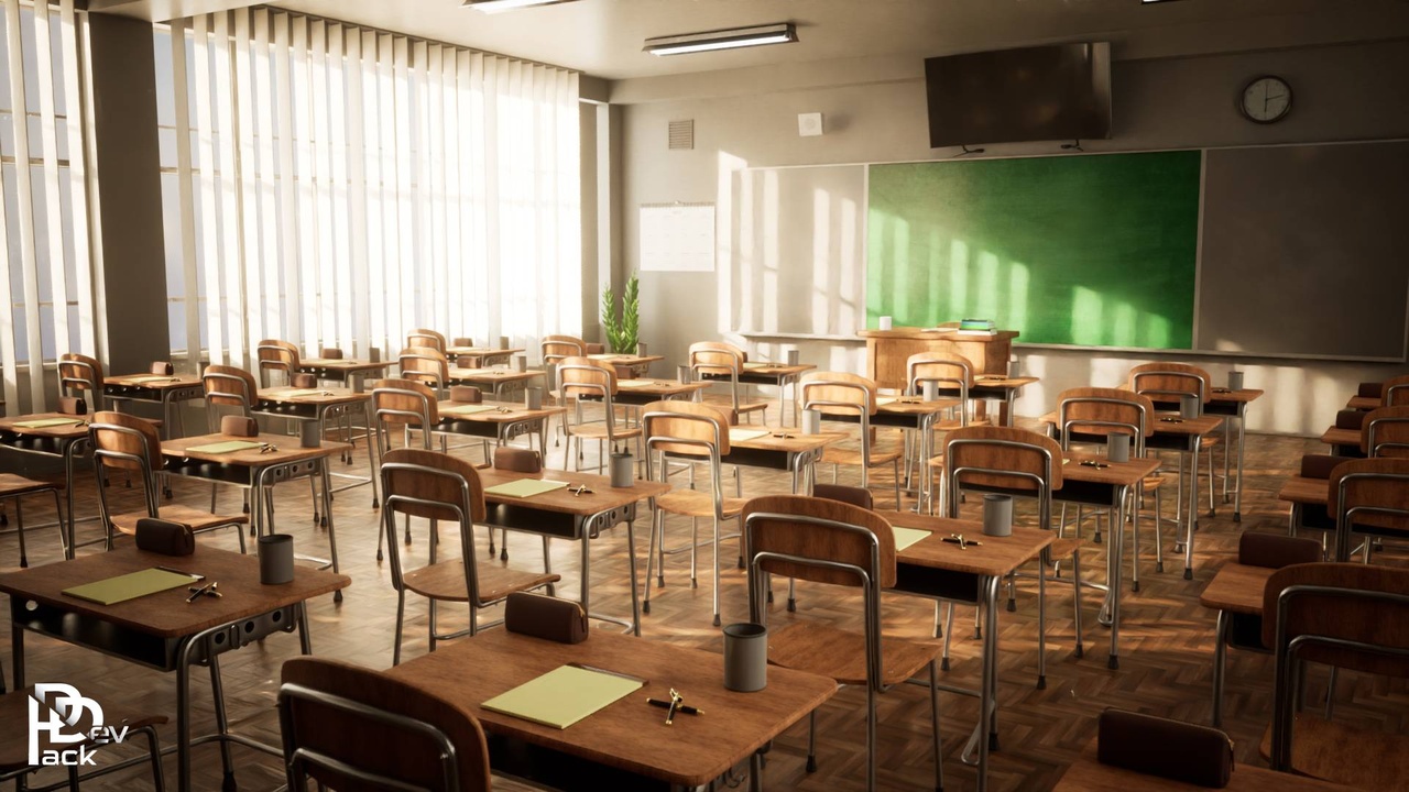 Classroom Environment / 40 Assets (all ver.)